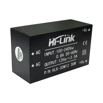 Бесплатная доставка новый Hi-Link AC DC 12V интеллектуальный силовой модуль 30 Вт HLK-30M12 с логотипом по индивидуальному заказу