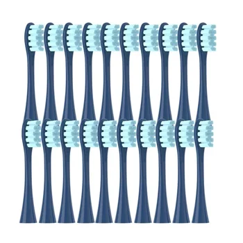 20 / 50 / 100 шт. Синяя сменная насадка для щетки Oclean X / X PRO / Z1 / F1 / One / Air 2 / SE Soft DuPont Bristle Sonic Brush Nozzles