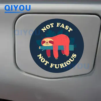 Fun Not Fast Not Furious Автомобильная наклейка Светоотражающая водонепроницаемая наклейка из ПВХ, подходящая для мотоциклетного автомобиля, крышки бака, автомобильных окон