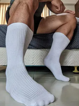 CLEVER-MENMODE Деловые мужские хлопковые носки Сексуальные черные мягкие формальные носки Однотонные мужские спортивные носки дышащие