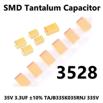  (5 шт.) 3528 (тип B) 35 В 3,3 мкФ ±10% TAJB335K035RNJ 335 В 1210 SMD танталовый конденсатор