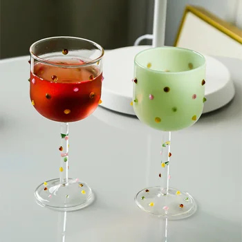 Korea Ins Креативные красочные желейные бобы Высококачественный бокал для вина Бокалы для вина Бессвинцовые чашки для шампанского Домашние свадебные подарки