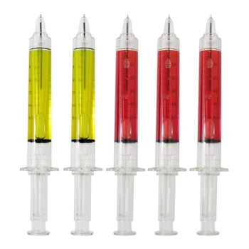 U75A 5x/Set Черные чернила Шариковые ручки Шприцы-ручки Выдвижные ручки для медсестер для врачей