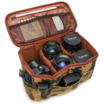 KOOGER DSLR SLR Портативная камера Вставка Мягкая сумка Чехол Противоударный с разделительной перегородкой Складной для Sony Canon Nikon Pentax
