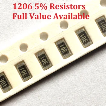 300 шт. SMD Чип Резистор 1206 1.5R / 1.6R / 1.8R / 2R / 2.2R 5% Сопротивление 1,5 / 1,6 / 1,8 / 2 / 2,2 / Ом Резисторы 1R5 1R6 1R8 2R2 Бесплатная доставка
