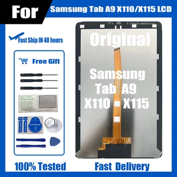 новый 8,7-дюймовый для Samsung Tab A9 SM-X110 SM-X115 X110 X115 Сенсорный ЖК-дисплей Дигитайзер Стеклянная панель в сборе