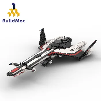 BuildMoc Mass Effect Fighter SR-1 Andromeda Starship Строительные блоки Набор Normandy Tempest Модель космического корабля Игрушки для детей Подарок