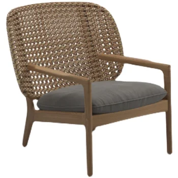 Уличный диван из ротанга, стул из ротанга, кресло-качалка, стол и стул, комбинация, водонепроницаемая и солнцезащитная мебель для двора