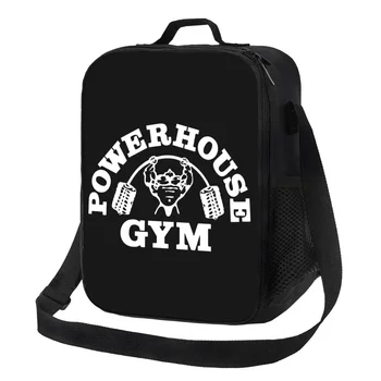 Powerhouse Тренажерный зал Термоизолированная сумка для ланча Бодибилдинг Фитнес Мышцы Многоразовая сумка для обеда для работы Школьные путешествия Бенто Коробка для еды