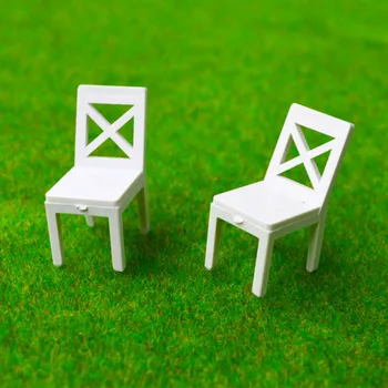 20 шт. 1/20 1/25 1/30 ABS Пластиковая миниатюрная модель стула DIY Строительный песочный стол Материалы для производства сцены Внутренняя мебель