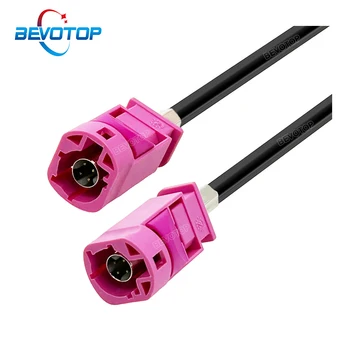 BEVOTOP 4-контактный кабель LVDS HSD Фиолетовый H-образный разъем «папа-папа» 4-полюсный кабель 535 100 Ом Автоматическая проводка жгута проводов Пользовательская линия