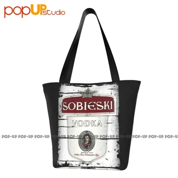 Sobieski Vodka Grunge Look Ретро Сумки Портативная сумка для покупок Высокое качество