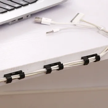  20 шт. USB кабель намотчик стол органайзер Kawaii Стационарный Papeleria Провод Хранение Зарядное устройство Держатель кабеля Зажимы Настольный набор Supplie