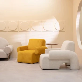 Индивидуальный вертикальный минималистичный одноместный диван в итальянском стиле, роскошная гостиная, небольшой блок, интернет-знаменитость