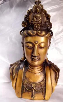 Китайская резная буддийская статуя Авалокитешвары
