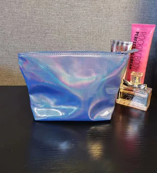Laser Dazzle Blue Coin Кошелек Внутреннее хранение Женская сумка-клатч Carry Pu Косметичка