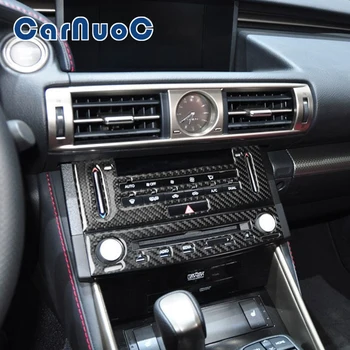  Наклейка для украшения панели кондиционера автомобиля для Lexus IS250 IS250C IS300 2014-2018 Аксессуары для молдинга интерьера из углеродного волокна