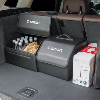 Сумка для хранения багажника автомобиля Кожаная коробка для кемпинга складная для Smart Fortwo 451 450 453 Forfour Coupe Cabrio Crossblade РОДСТЕР