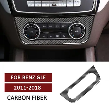  Панель регулировки кондиционера автомобиля Наклейка Отделка Углеродное волокно для Mercedes Benz GLE 2011-2018 Автоаксессуары