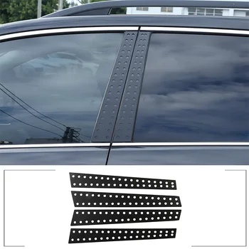  Автомобильные окна из алюминиевого сплава Стойки средней стойки Антицарапина Наклейка Молдинги Крышка Накладка Для Subaru Forester 2013-2018 Автомобильные аксессуары