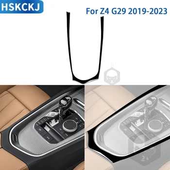 Для BMW Z4 G29 2019 2020 2021 2022 Аксессуары Черный Пластиковый Салон Автомобиля Коробка передач Внешняя рама Объемная отделка Наклейка Украшение