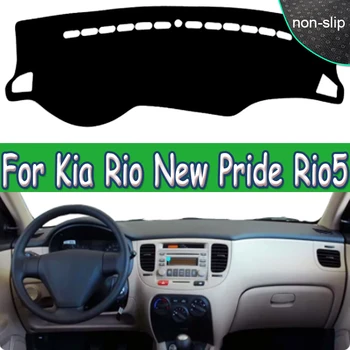 Коврик для приборной панели автомобиля Коврик для Kia Rio New Pride Rio5 JB 2005 – 2011 LHD RHD 2-слойный солнцезащитный козырек 2006 2007 2008 2009 2010