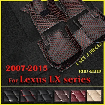 Автомобильные коврики для LEXUS LX серии 470 570 Пять мест 2007 2008 2009 2010 2011 2012 2013 2014 2015 Пользовательские автомобильные накладки для ног