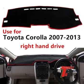 TAIJS завод высокое качество замшевая крышка приборной панели для Toyota Corolla 2007-2013 Правый руль горячая продажа