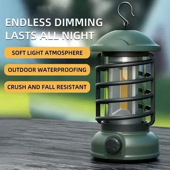 Кемпинг Лампа Портативные фонарики Лампы для палаток Путешествия Ретро Лампы Открытый свет Рыба Свет Фонарики