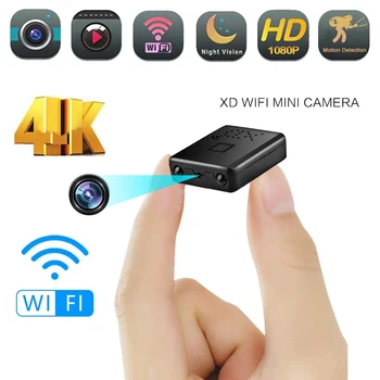 HD 1080P Мини-камера WiFi Камера ночного видения IR-CUT Защита безопасности Обнаружение движения Видеорегистратор HD