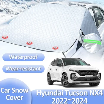 Для Hyundai Tucson NX4 L N-Line 2022 2023 2024 Автомобильный снежный чехол Лобовое стекло Зимнее анти-мороз Ice Protecti Внешний автоаксессуар