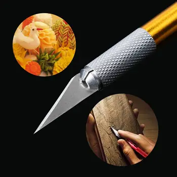  Нескользящий нож с металлической ручкой с лезвием 6 шт. Резак для скальпеля Гравировка Многоцветный