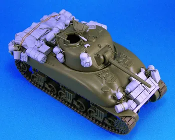 1/35 Чертеж из смолы Сборочный комплект модели M4 Sherman Средний танк Накопление неокрашенного Бесплатная доставка (без травильного листа)