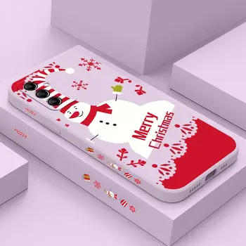 Рождественская кукла Силиконовый чехол для телефона для Samsung Galaxy A14 A12 A13 A32 A52 A50 A21S A24 A04 A34 A70 A72 A20S A54 A52S A22 Крышка