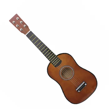 23-дюймовая гитара музыкальная игрушка для детей Дети Практикующие народный инструмент Дерево Начинающий