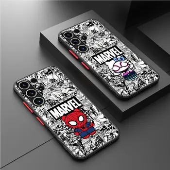TPU Противоударный чехол для Samsung Galaxy S9 S10 Lite S10 S22 5G S21 Plus S20 FE S23 Ultra Marvel Spidermans Hello Kitty