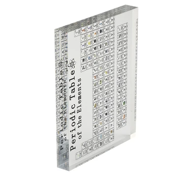 Химическая периодическая таблица с элементом 85-битные акриловые столы Дисплей Домашний декор Образцы орнамента Наука Изучение