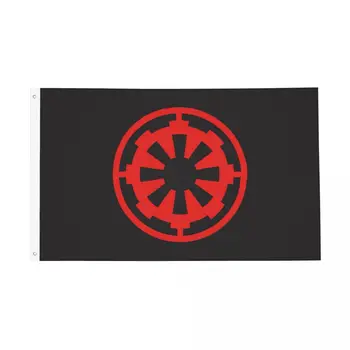 эмблема Флаги Галактической Империи Двусторонний Внутренний Открытый Баннер 2 Люверсы Домашняя комната Общежитие Настенный декор