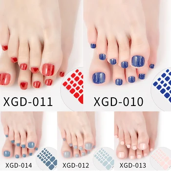 Наклейки для ногтей DIY Искусственный Загрязненный Цвет Самоклеящиеся Ногти Для Дизайна Полное Покрытие Ног Ногтей Украшения Наклейки
