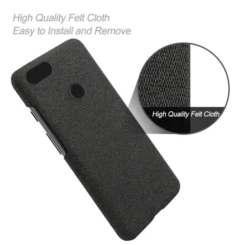 Phone Shell Ткань Кожаный чехол Узор Кожаный чехол Защитный чехол от падения Подходит для Google Pixel 3 (черный)