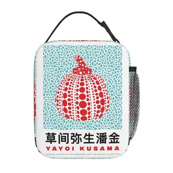 Yayoi Kusama Изолированная сумка для обеда Многоразовая сумка-холодильник высокой емкости Тоут Ланч Бокс Офис Дорожные сумки для хранения продуктов