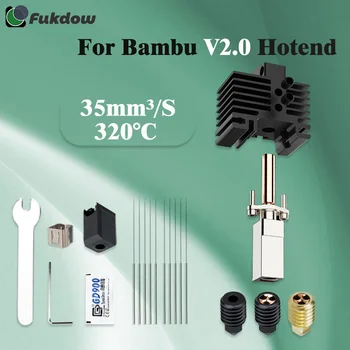 Модернизированный V2.0 для Bambu Lab Hotend Сопло из закаленной стали Термистор Bambulab CHT Сопло для бамбулабов x1 x1C P1P Hotend