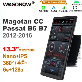 1920*1080 Nano Ownice Android10.0 для VW Magotan 2012-2016 Авто Радио Видео Аудио 13,3 '' IPS Rotatable 360 6G 128G Tesla Style