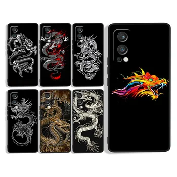 Креативный дизайн Китайский дракон для OnePlus 9R 9 8T 8 7T 7 6T 6 5T Pro Nord N100 N10 2 CE Черный силиконовый мягкий чехол для телефона
