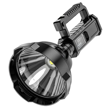 Лампа Наружный светодиодный портативный фонарик Держатель Лампа Мощный водонепроницаемый USB Перезаряжаемый прожектор с сильным светом