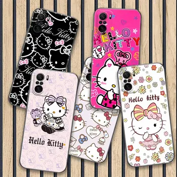 Hello Kitty Cartoon Poco X3 NFC Чехол для телефона Xiaomi POCO F3 F4 F5 Pro X3 X4 Pro 5G GT F1 X5 M3 M4 M5 M5s C40 C50 C51 C55 Чехол для телефона