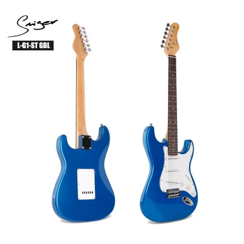 SMIGER бренд Custom оптовая цена высокое качество 6 струн металлического цвета st электрогитара