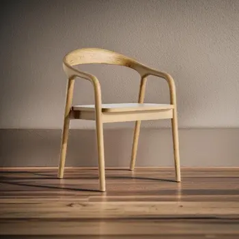 Скандинавский минималистичный обеденный стул Деревянные стулья для дома Спинки Мероприятия Ресторан Низкий бэк-офис Muebles de Cocina Мебель для спальни