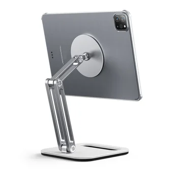 Универсальный держатель для телефона из алюминиевого сплава Гибкая подставка Складной кронштейн Кронштейн Регулируемый складной для iPad Pro Магнитное крепление