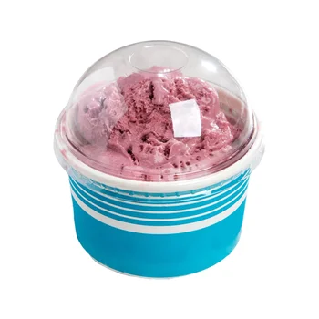  индивидуальный продуктГорячая распродажа 9 унций одноразовая суповая миска бумажная миска для льда с крышкой на вынос контейнер для еды